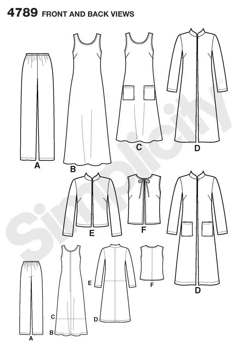 Simplicity Pattern U04789BB Plus Size Women's Sewing Pattern Sizes 20W-28W | 6 Looks, Easy for Beginners - view 2