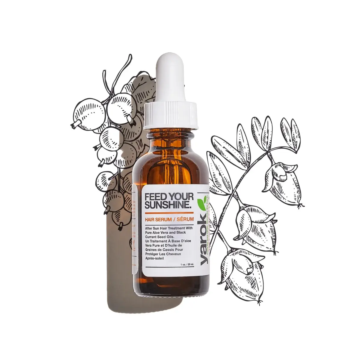 Yarok Feed Your Sunshine Organic Sun Repair Hair Serum - Moisturize, Protect & Transform - 1oz - main product image