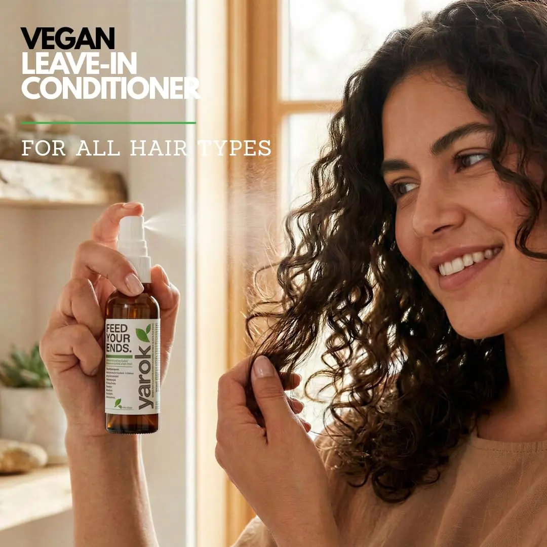 YAROK FOOD FOR YOUR HEAD. GOOD FOR THE EARTH. Leave-In Conditioner 8oz | Organic Heat Protectant & Detangler - view 2