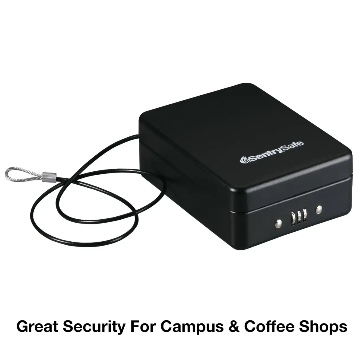 SentrySafe P005C Small Lock Box with Combination Lock, 0.05 cu ft (2.6 x 5.9 x 8.0 in) | Portable Security for Valuables - view 4