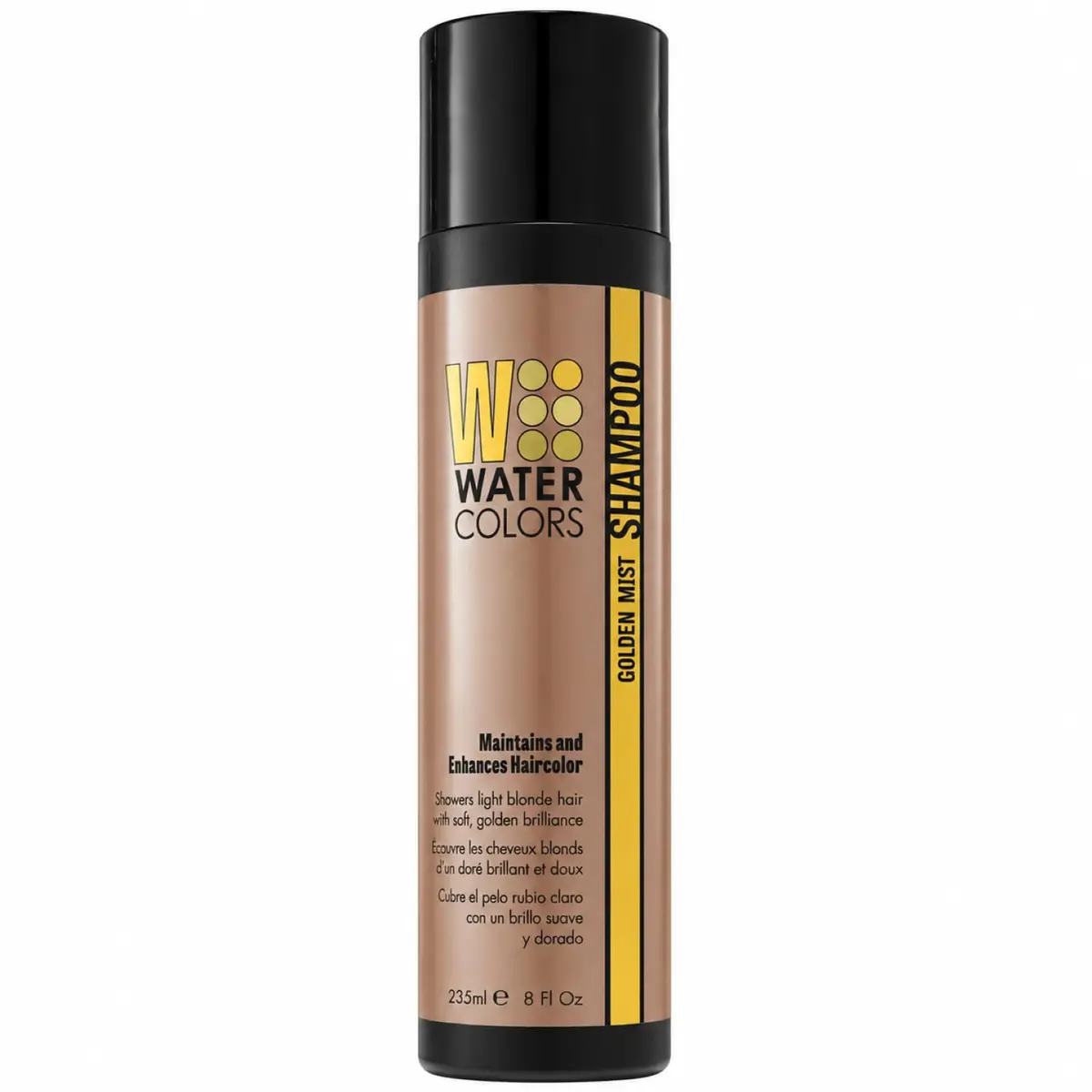 Watercolors Color Depositing Hair Dye Shampoo, Golden Mist, 8 Fl Oz | Vibrant color & shine for color-treated hair - main product image