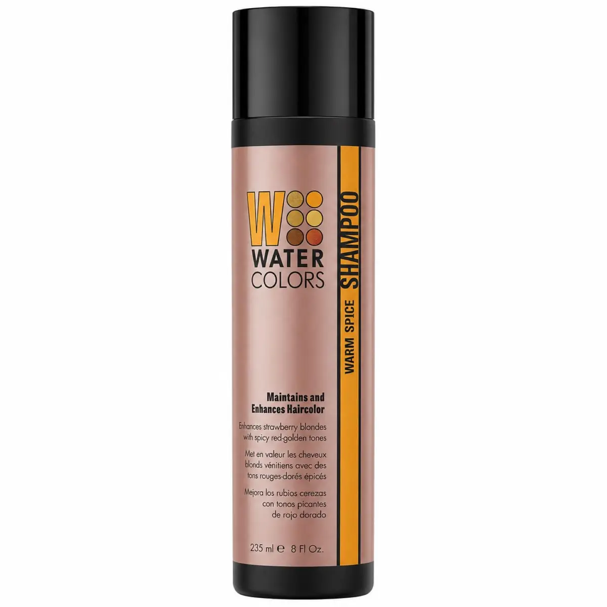 Watercolors Color Depositing Hair Dye Shampoo, Warm Spice, 8 Fl Oz | Vibrant Color & Shine - main product image