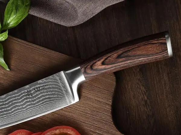Wakoli EDIB 4-Piece VG10 Damascus Kitchen Knife Set, Pakkawood Handle | Precision & Durability for Home Chefs - view 9