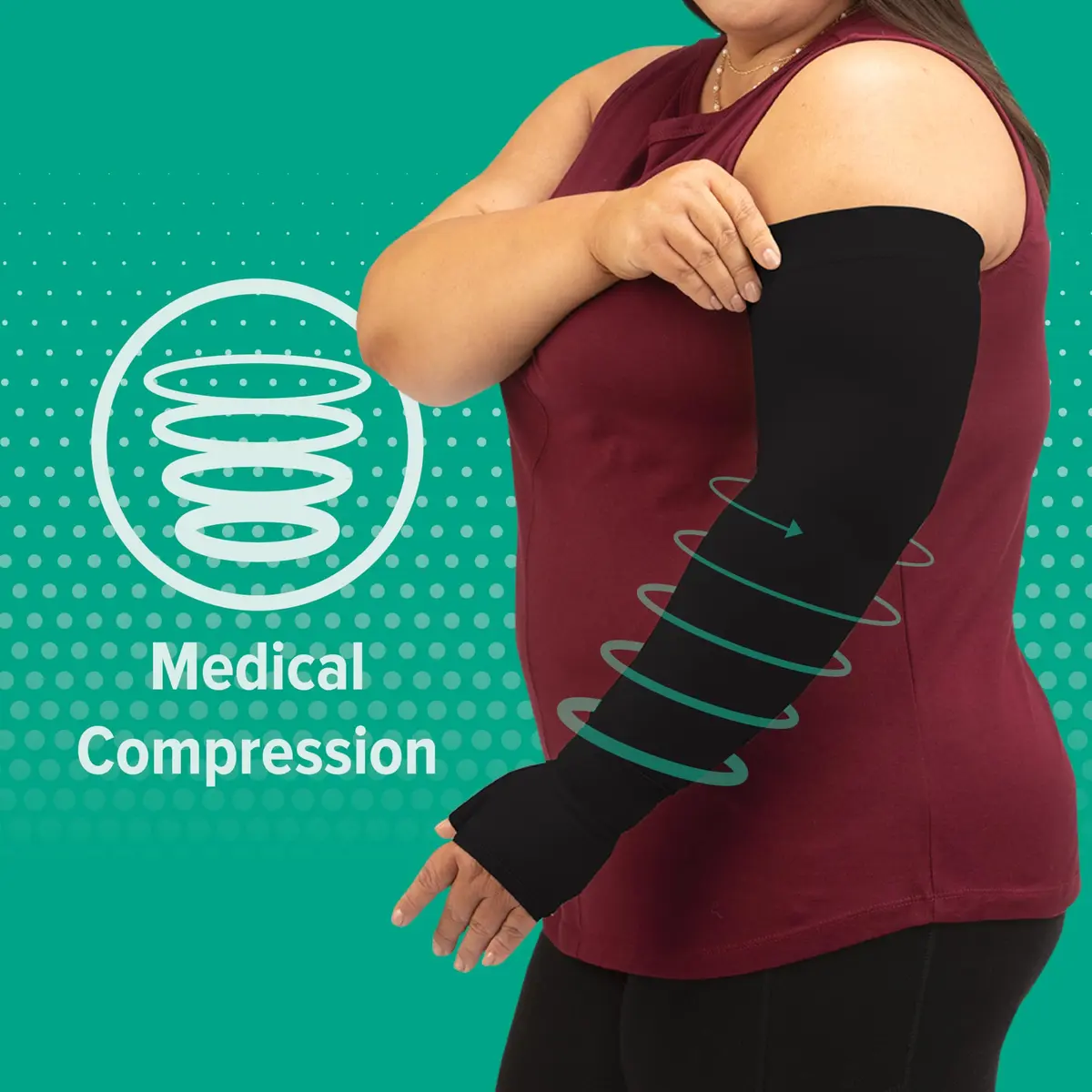 Juzo Soft 2002 Arm Sleeve Compression 30-40 mmHg Max, Long | Seamless, Medical Grade Support for Mild to Moderate Lymphedema - view 5