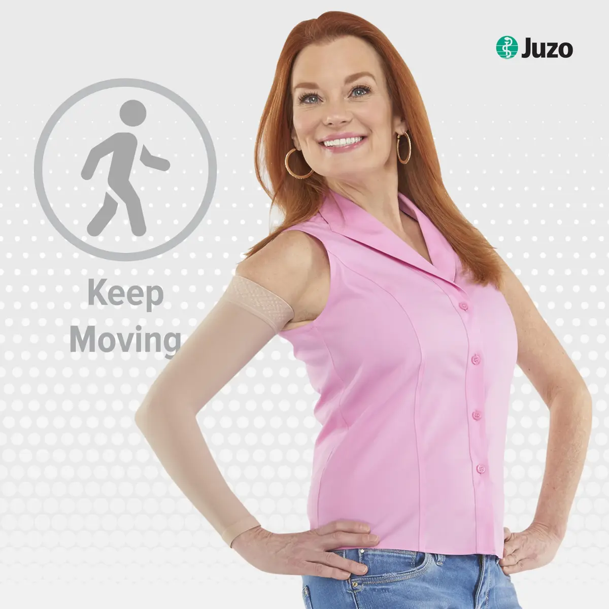 Juzo Soft 2002 Arm Sleeve Compression 30-40 mmHg Max, Long | Seamless, Medical Grade Support for Mild to Moderate Lymphedema - view 3