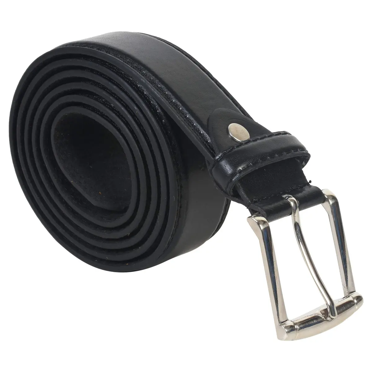 555 Turnpike Men's Leather Belt 58-60 inch | Classic Black Genuine Leather (70-120 chars) - main product image