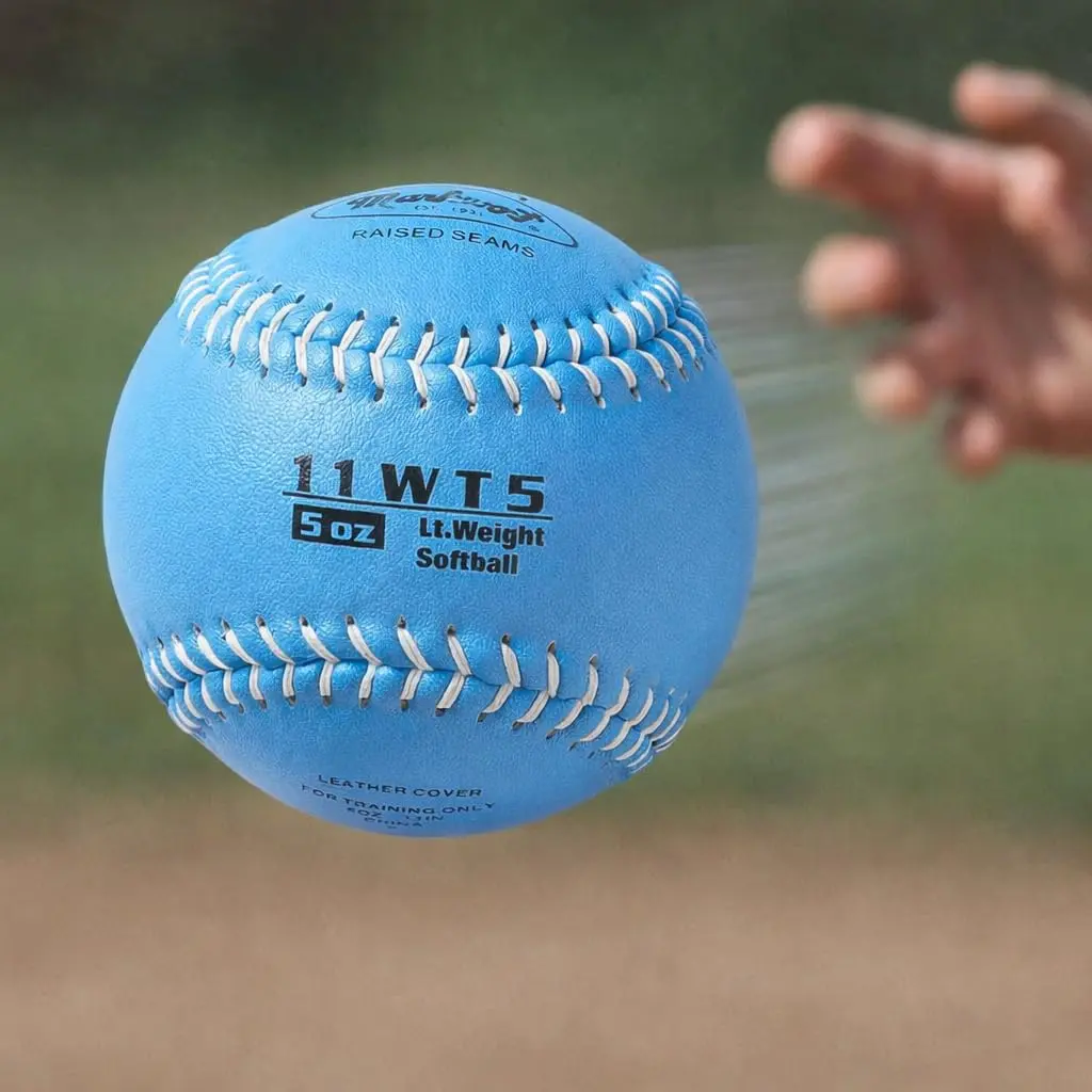 Markwort Color Coded Weighted 11-Inch Softball (5 oz / 142 g) | Training Aid for Baseball & Fastpitch - view 3