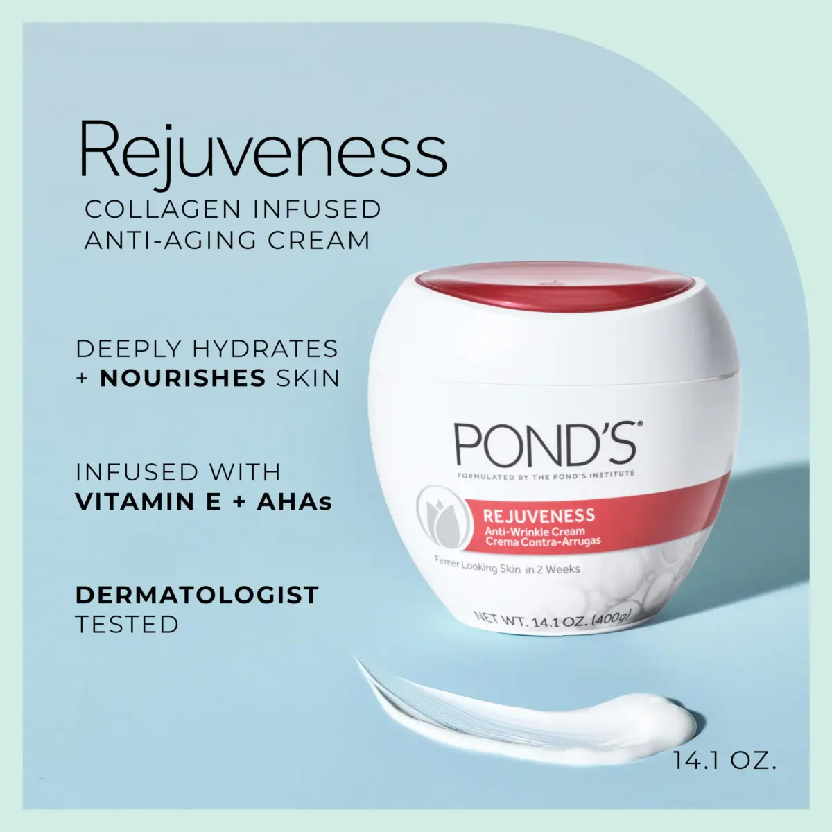 Pond's Rejuveness Anti-Wrinkle Cream Twin Pack, 396.89 g (14 Oz) | Reduces Fine Lines in 2 Weeks - view 2