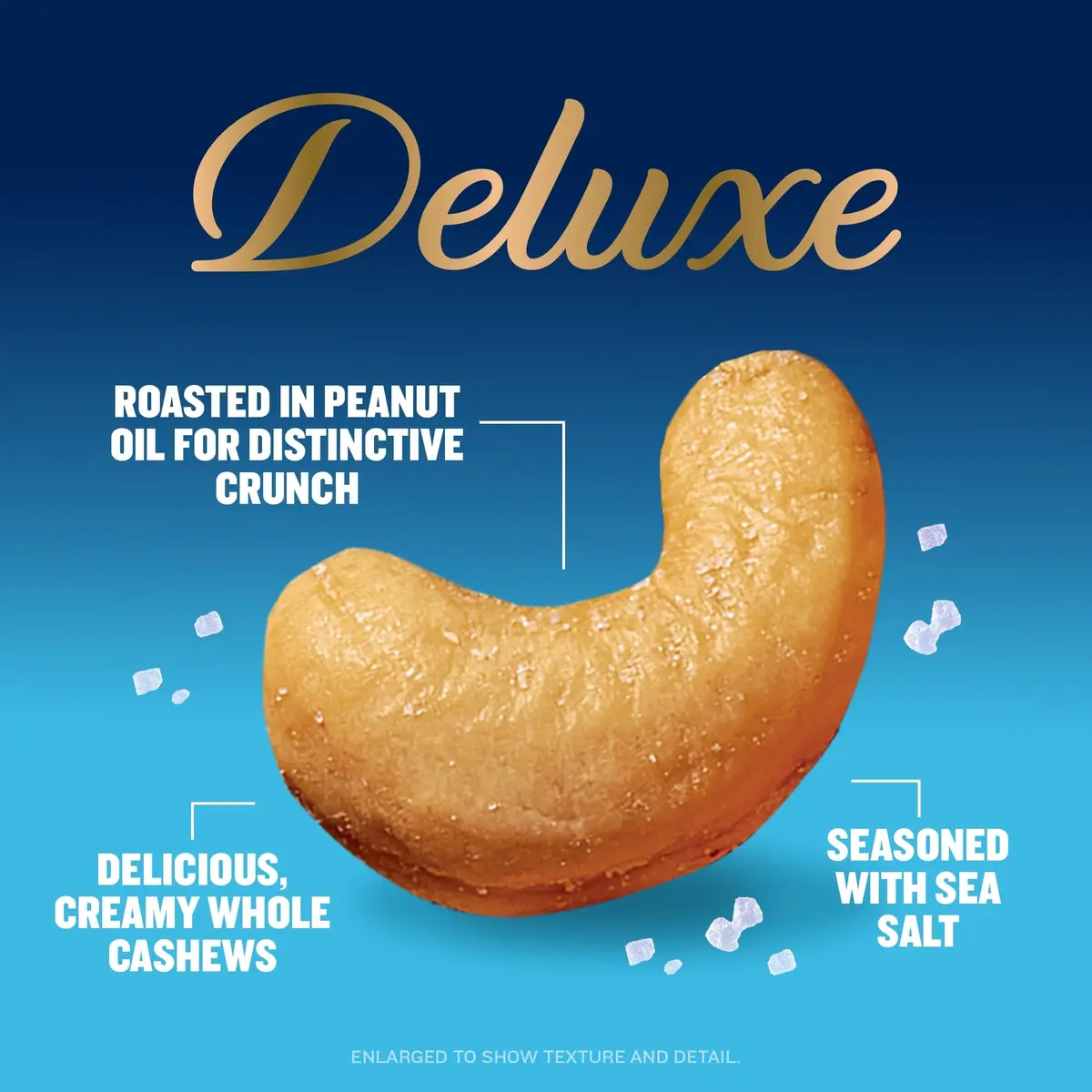 PLANTERS Deluxe Salted Whole Cashews 18.25 Oz | Plant Based Protein Snack with Rich Flavor - view 2