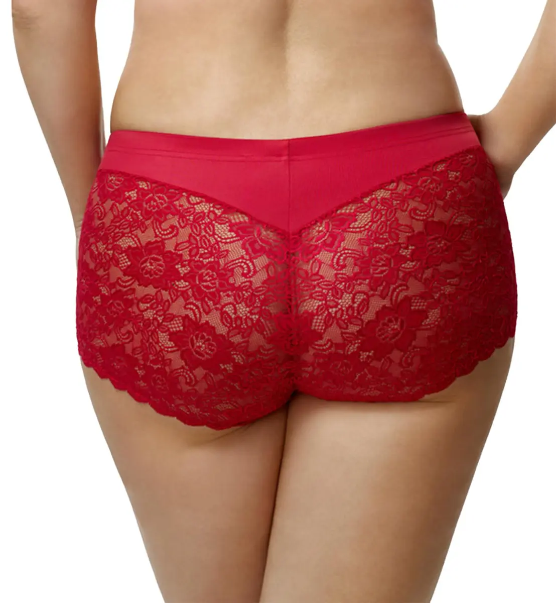 Elila Cheeky Full Panty Medium Red | Feminine Lace, Full Coverage, Comfortable Fit - view 2
