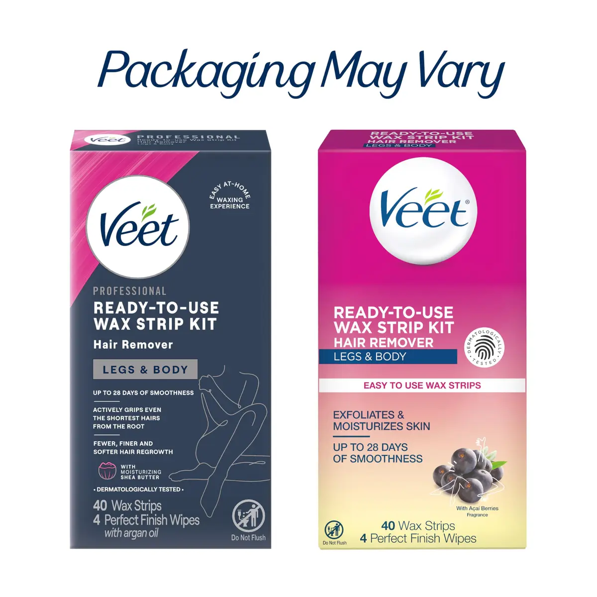 Veet Wax Strips Kit for Women, Body Hair Removal, 40 Strips + 4 Wipes | Effortless, Salon-Quality Results in Home - view 8