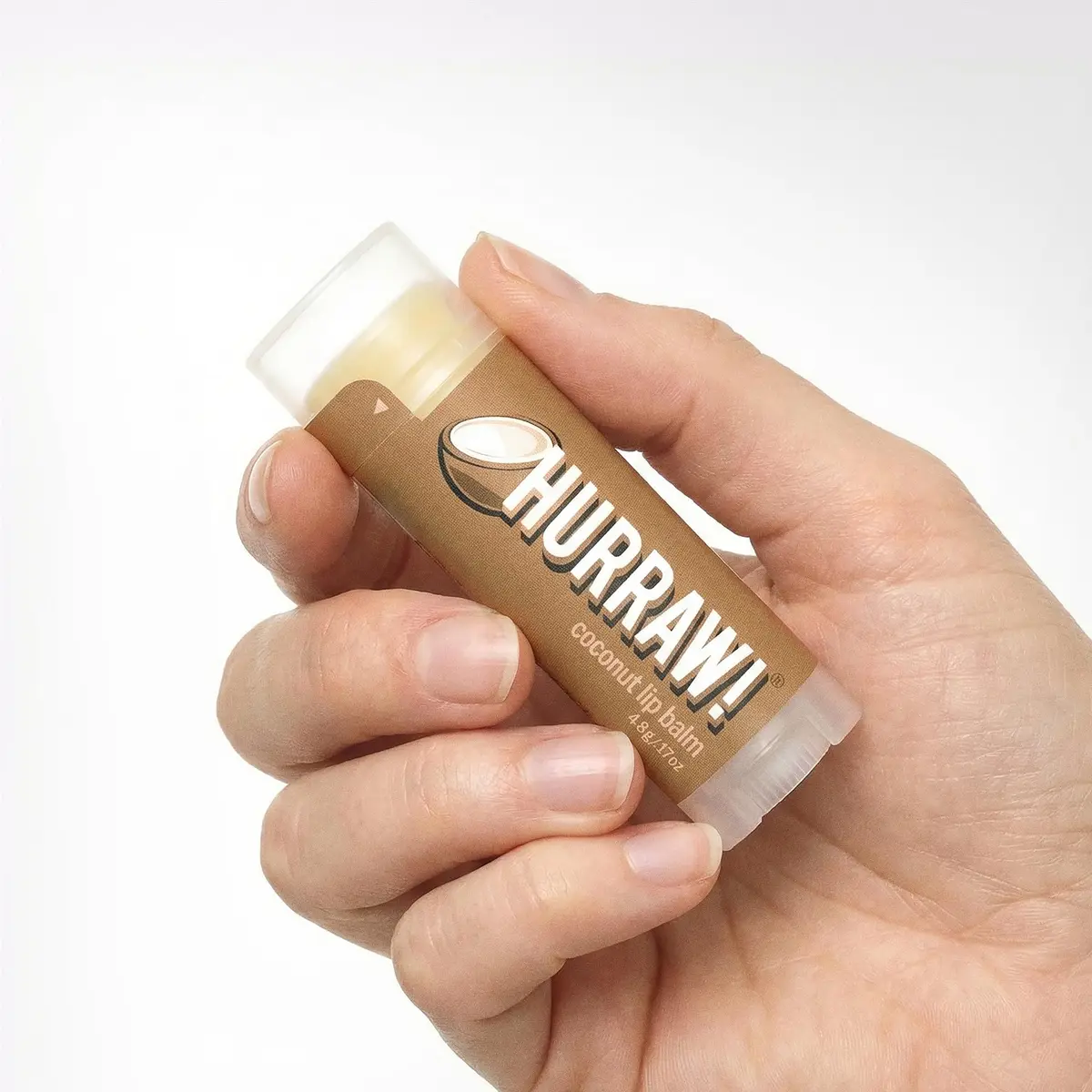 Hurraw! Coconut Lip Balm 4.8g | Organic, Vegan & Cruelty-Free, Made in USA - view 5