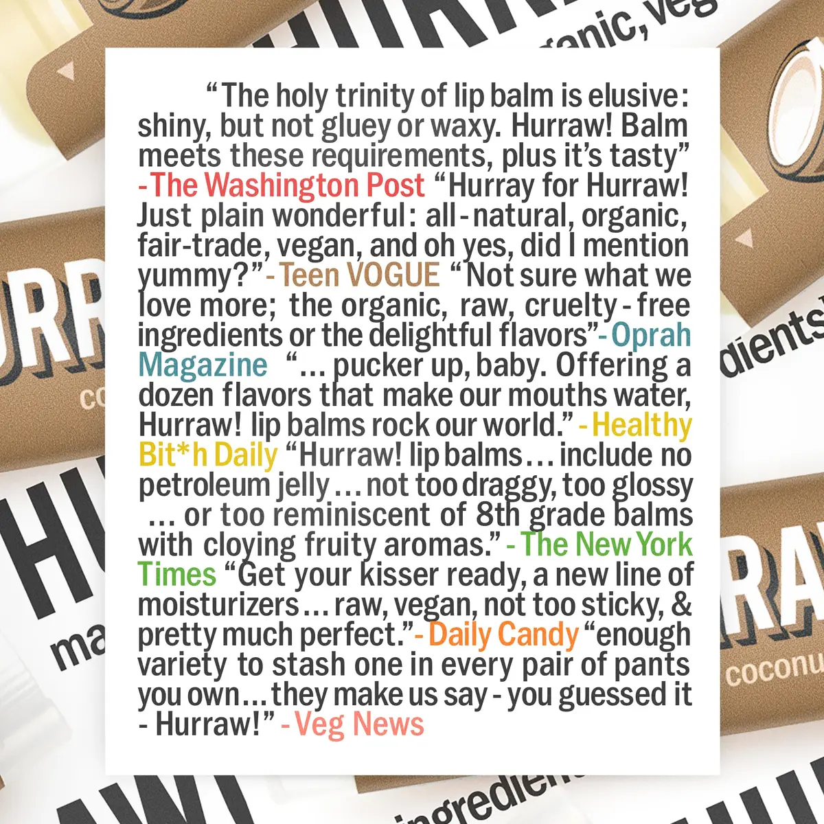 Hurraw! Coconut Lip Balm 4.8g | Organic, Vegan & Cruelty-Free, Made in USA - view 9