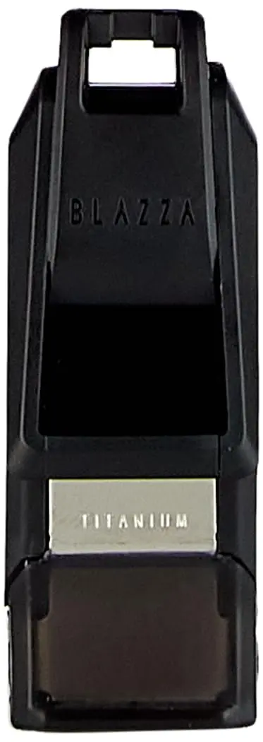 Molten Blazza Whistle, Black | High-Pitched Indoor Referee Whistle with Titanium Frame - main product image