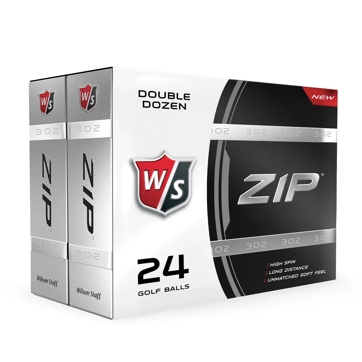 Wilson Staff Zip Golf Balls- White, 24 Pack | Minimal Spin & Max Distance - view 6