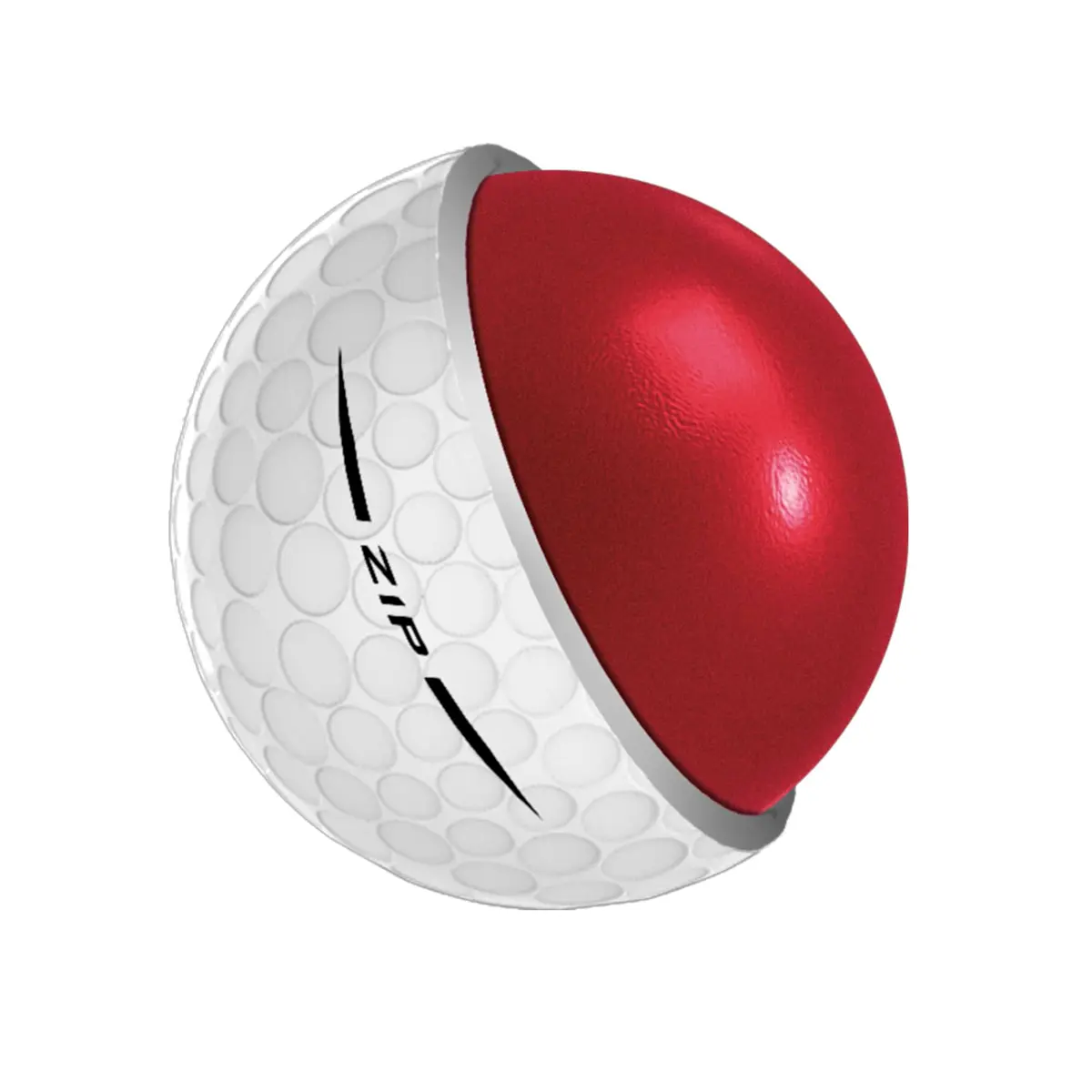 Wilson Staff Zip Golf Balls- White, 24 Pack | Minimal Spin & Max Distance - view 4