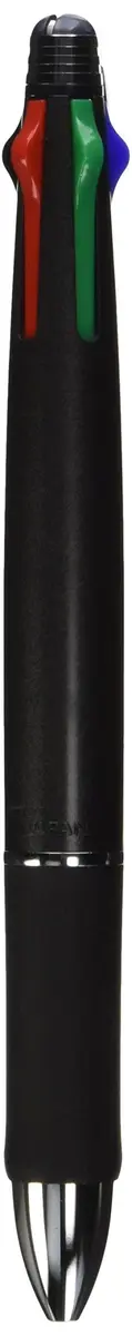 Zebra Clip-On 1000 Multi Pen & Pencil Set | 4 Color Oil-Based Ink, 0.7mm Ballpoint & 0.5mm Pencil, Black Body - view 2