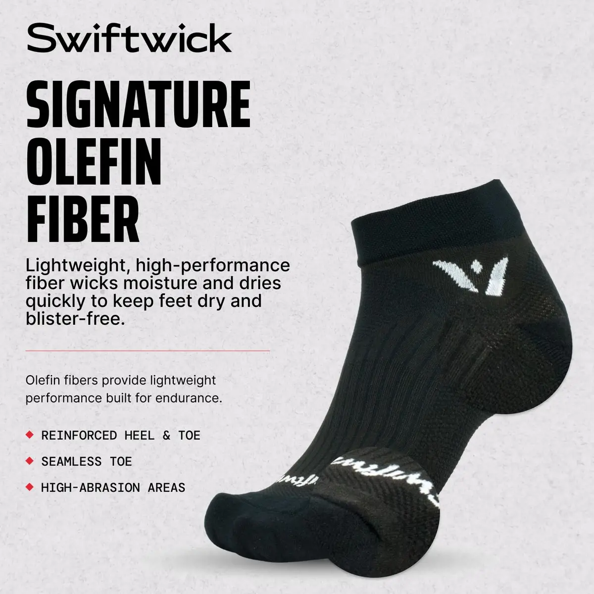 Swiftwick PERFORMANCE ONE Running & Golf Socks, White, Large | Moisture-Wicking, Medium Cushion, USA Design - view 7