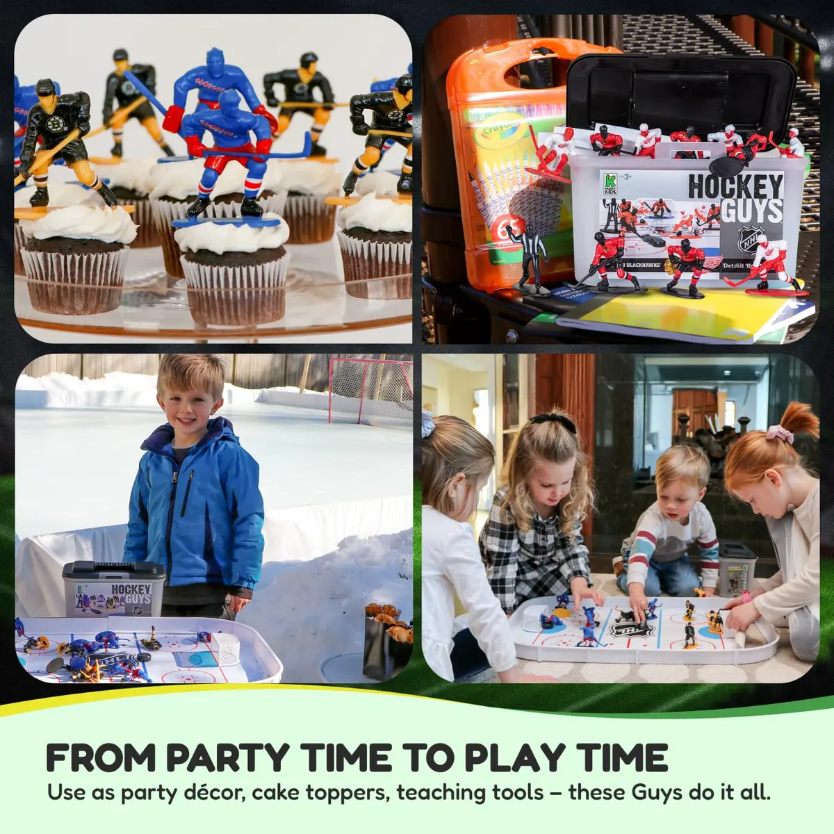 Kaskey Kids NHL Hockey Guys, Blackhawks vs. Red Wings | Action Figures for Imaginative Play, Ages 3+ - view 6