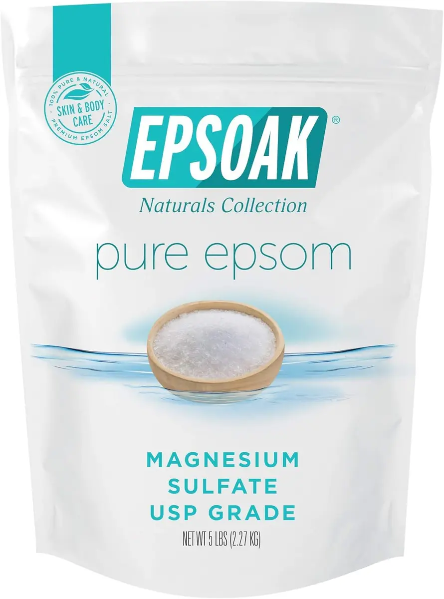 Epsoak Epsom Salt 5 lb (2.27 kg) Magnesium Sulfate USP Bath Salts | Cruelty-Free Certified - main product image
