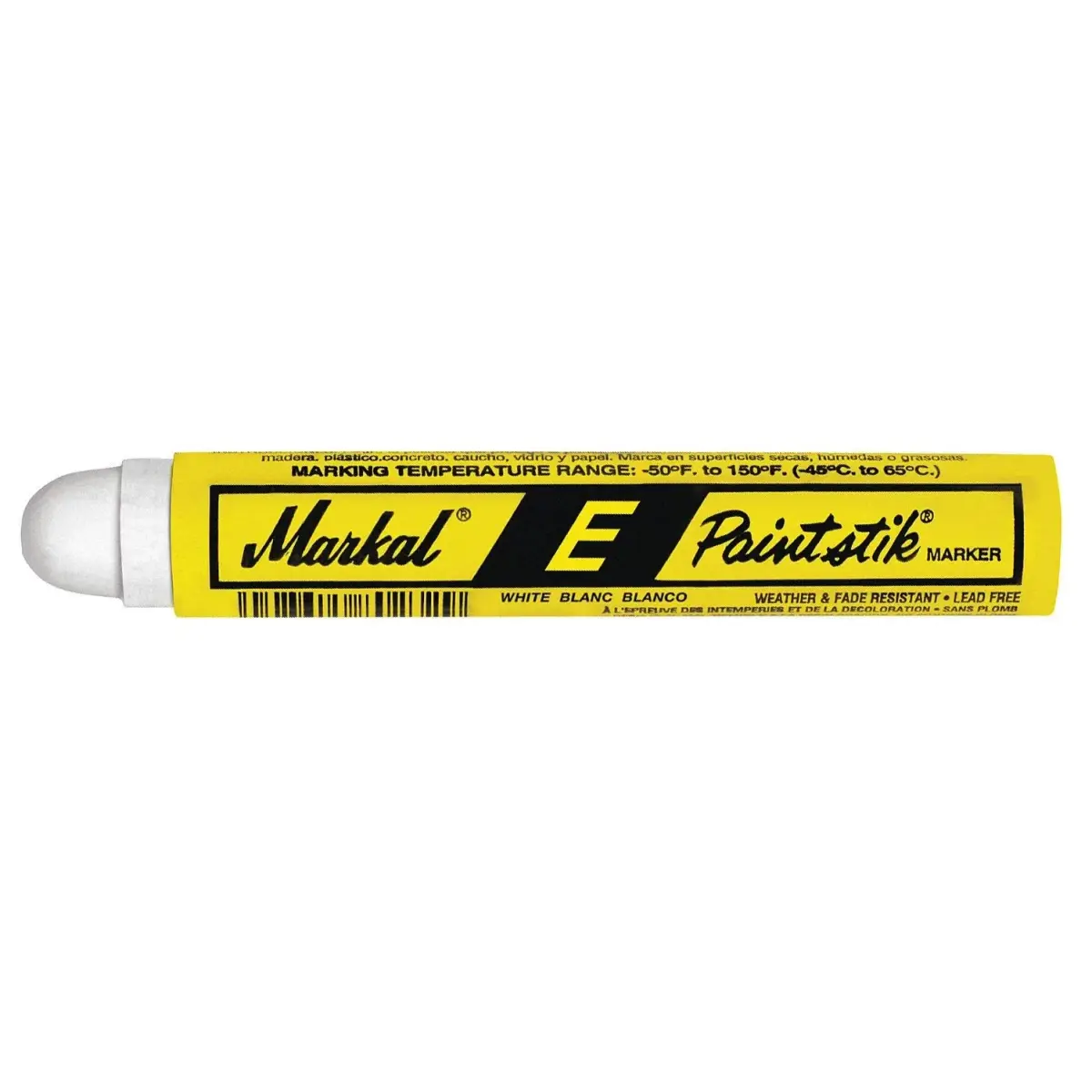 Markal White Solid Paint Marker 12 Pk | High-Intensity, Weather-Resistant, -46°C to 66°C - main product image