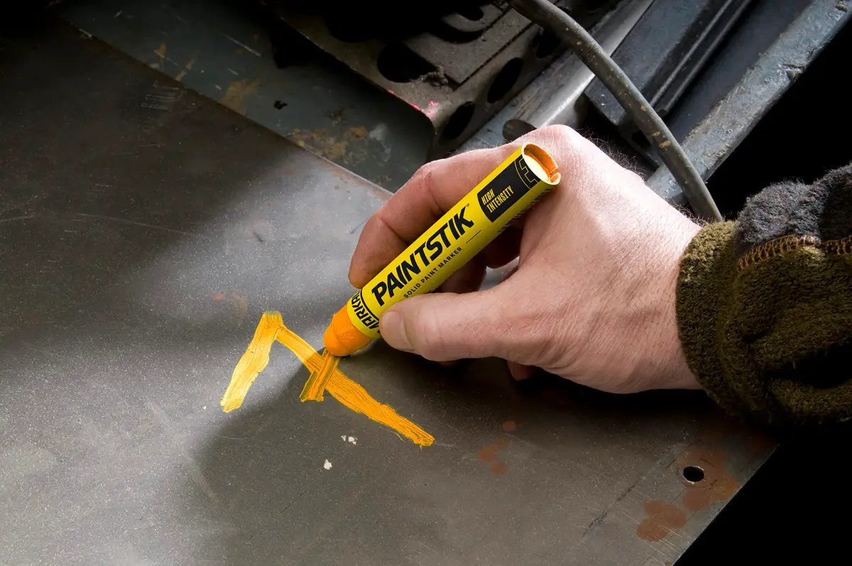 Markal Orange Paintstik Solid Marker 12 Pk | High-Intensity, Fast-Drying, All-Surface Industrial Marker - view 2