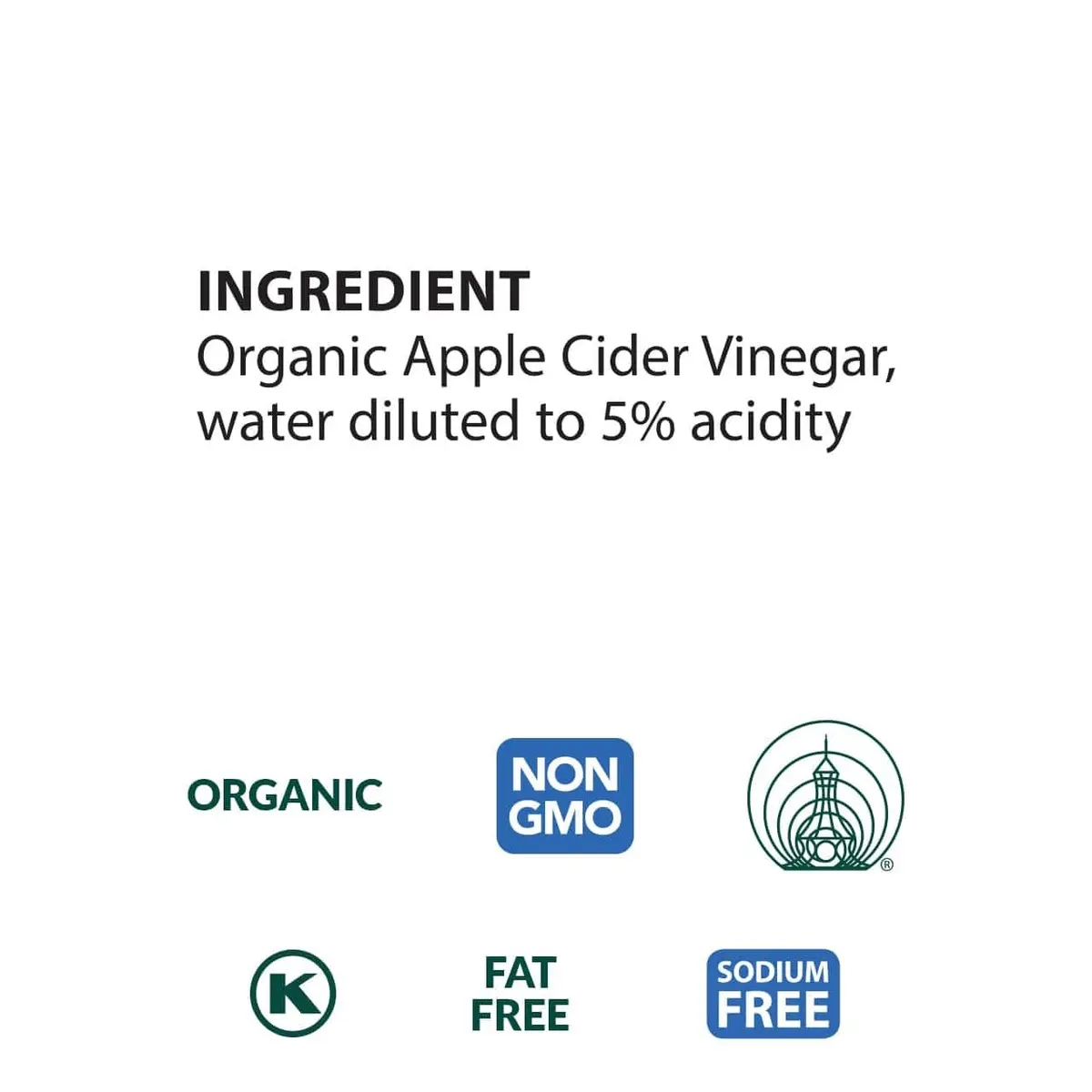 Eden Organic Apple Cider Vinegar Raw Unpasteurized with Mother 473ml (16 Fl Oz) | Fermented with The Mother - view 3