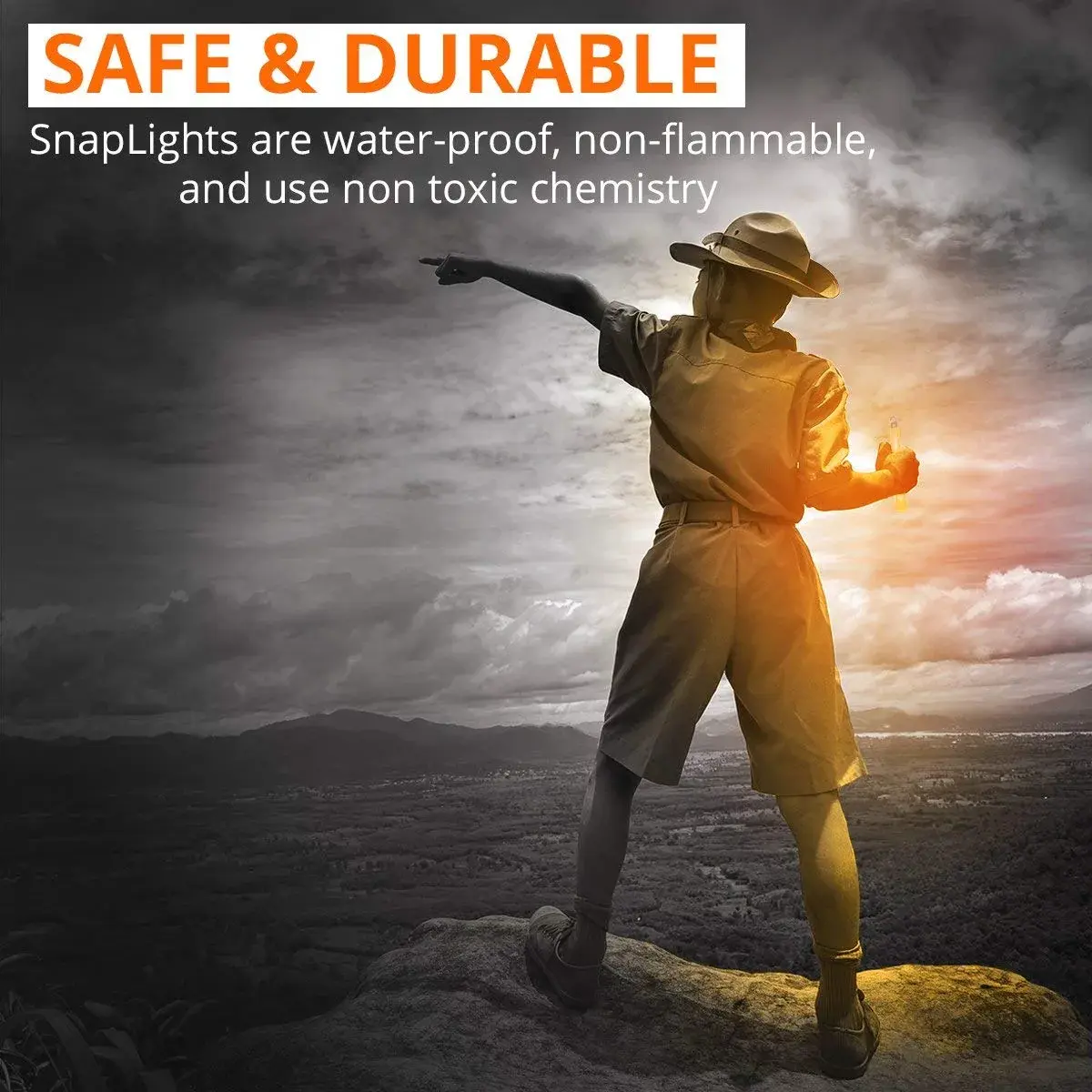 Cyalume Orange Glow Sticks 6 Inch (10 Pack) | Industrial Grade Ultra Bright Light Sticks - view 5