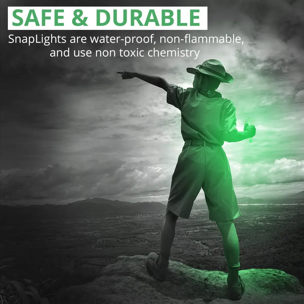 Cyalume Military Grade Glow Sticks Green 6” SnapLight Emergency Chemical Light Stick 12 Hour Duration, 10 Pack | 15.2 cm (6 Inch) Light Stick - view 6