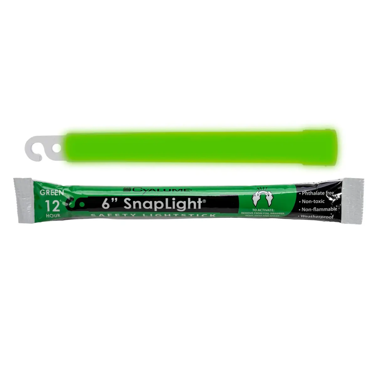 Cyalume Military Grade Glow Sticks Green 6” SnapLight Emergency Chemical Light Stick 12 Hour Duration, 10 Pack | 15.2 cm (6 Inch) Light Stick - view 4