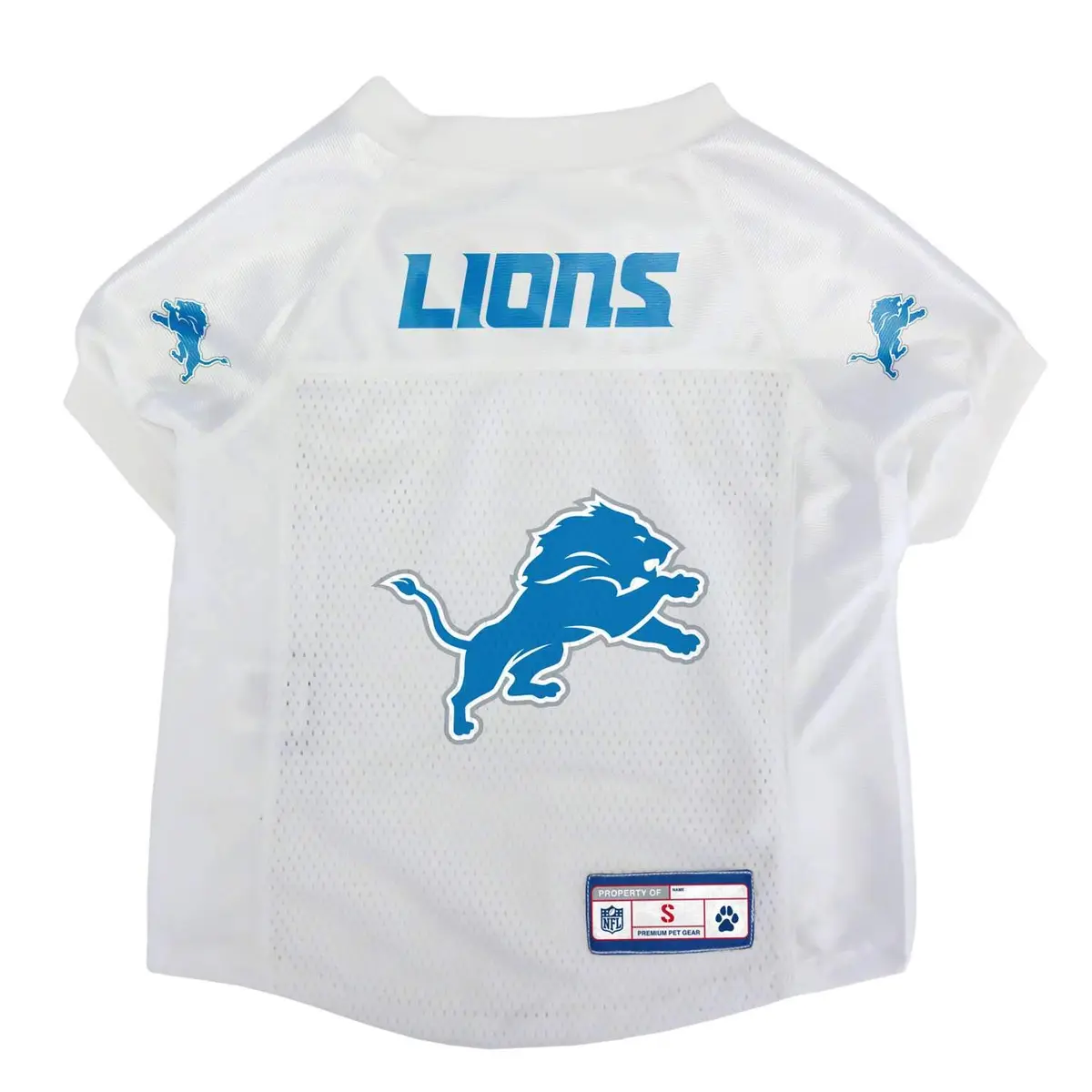 Littlearth NFL Detroit Lions Pet Jersey Small | Official Team Color, Easy Care - main product image