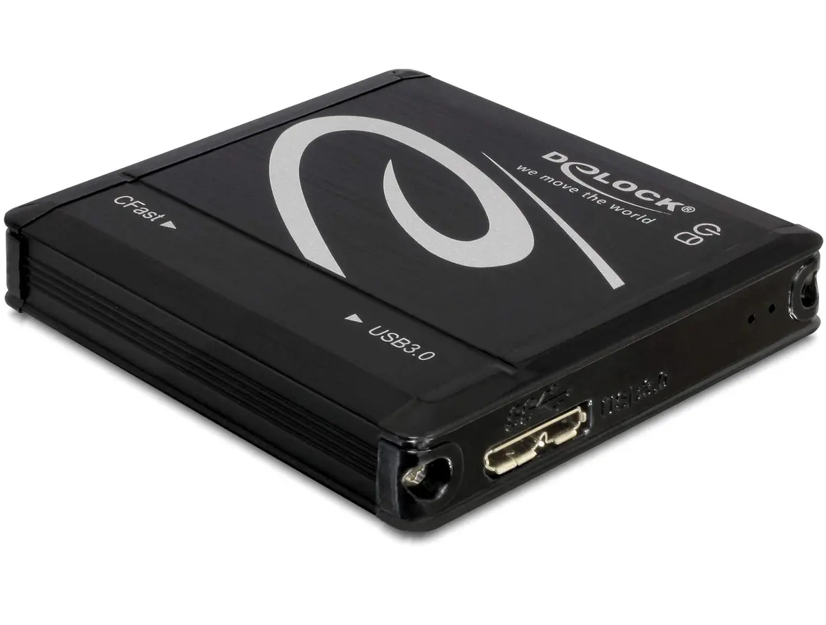Delock USB 3.0 Card Reader > CFast 2.0 | Supports CFast I/II, 5 Gbps Data Rate, Plug & Play, Aluminium Housing - view 2