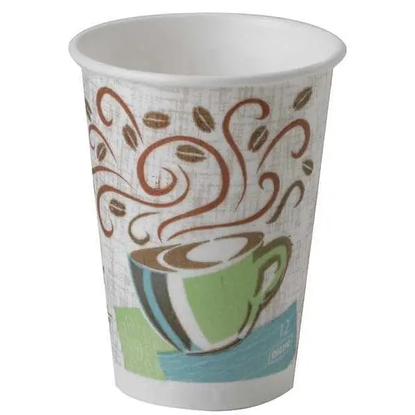 Dixie WiseSize Coffee Dreams Insulated Paper Cup 12oz | Reduces Double-Cupping & Sleeves - view 2