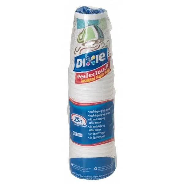 Dixie WiseSize Coffee Dreams Insulated Paper Cup 12oz | Reduces Double-Cupping & Sleeves - view 5