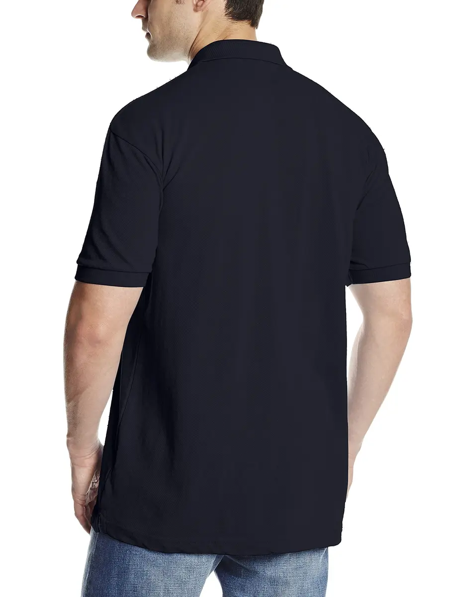 Dickies Short Sleeve Pique Polo Dark Navy Large | Classic Comfort & Style - view 3