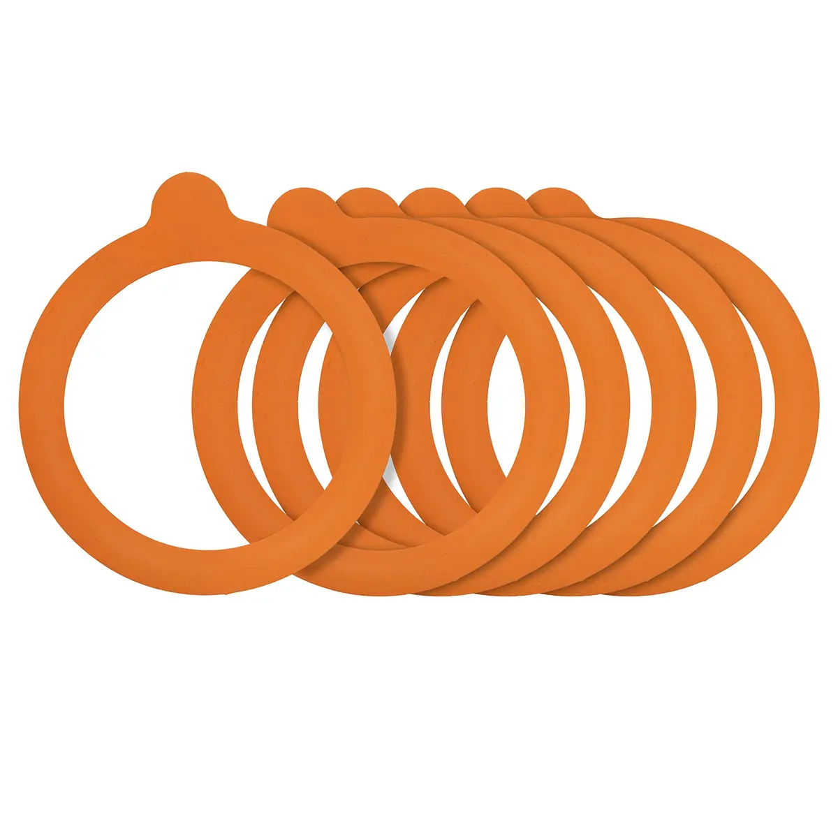 Kilner Orange Rubber Seals for Canning Jars | 6-Pack, 97mm Outer Diameter - main product image