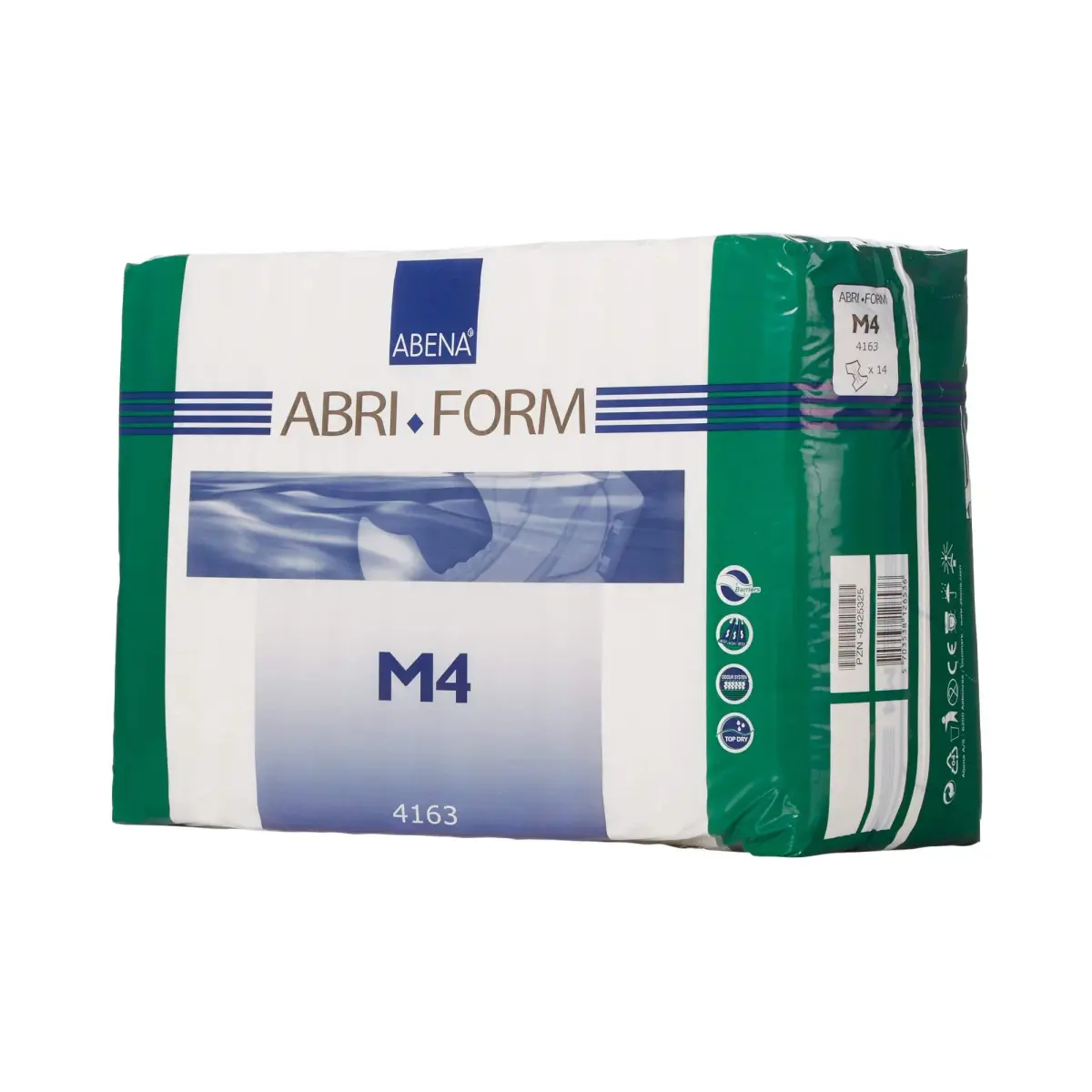 Abena Abri-Form Comfort M4 Adult Briefs Level 4 Plastic-Backed 3600ml Absorption | Unisex Medium 42 Count - main product image