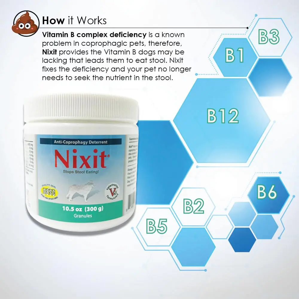 Pet Health Solutions Nixit Anti-Coprophagy Supplement Granules 10.5 oz | Deters Stool Eating with Natural Fish & Chicken Liver Flavors - view 3