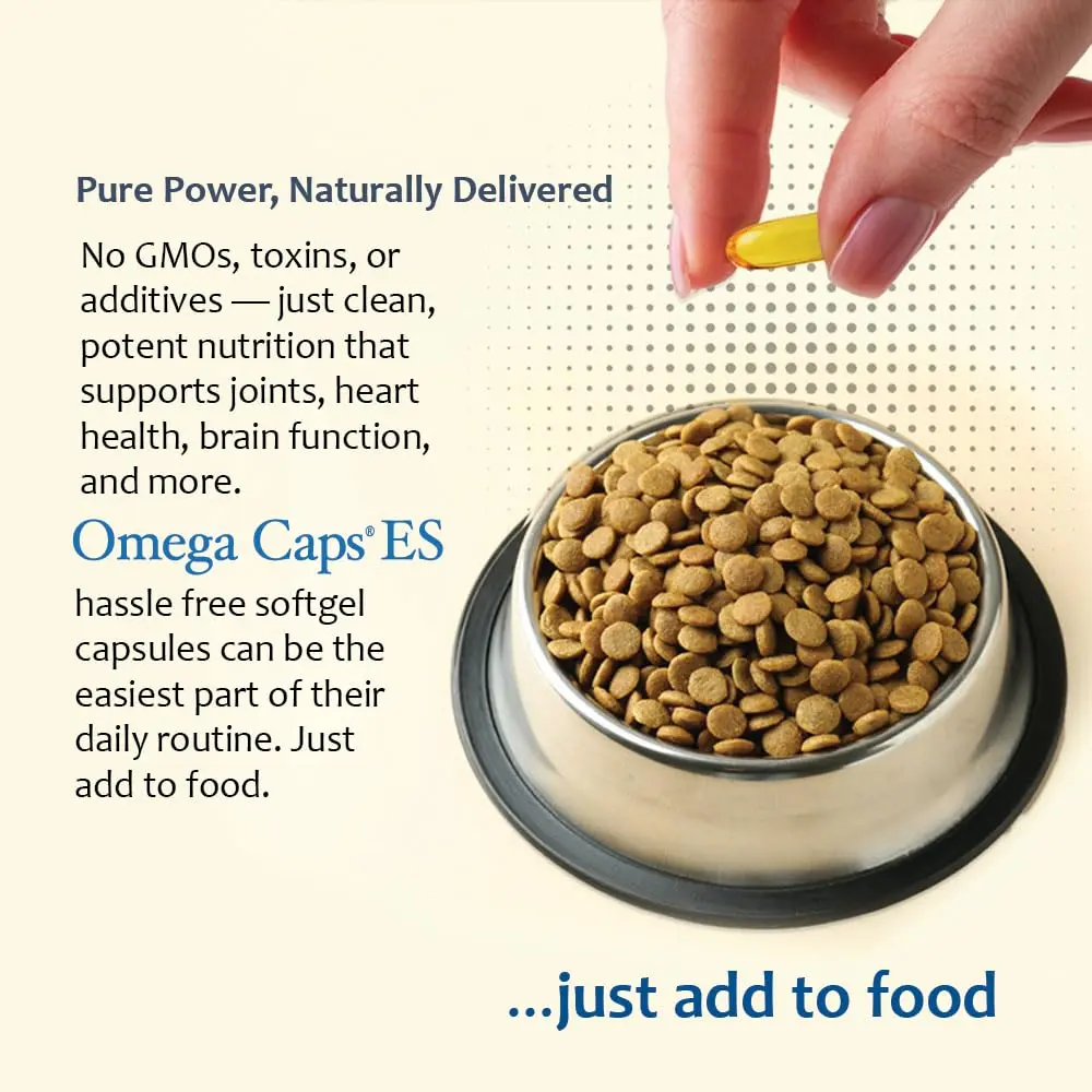 Omega-Caps ES Extra Strength for Large & Giant Dogs 60 Softgel Capsules | Omega-3 & Omega-6 Fatty Acids Support - view 5