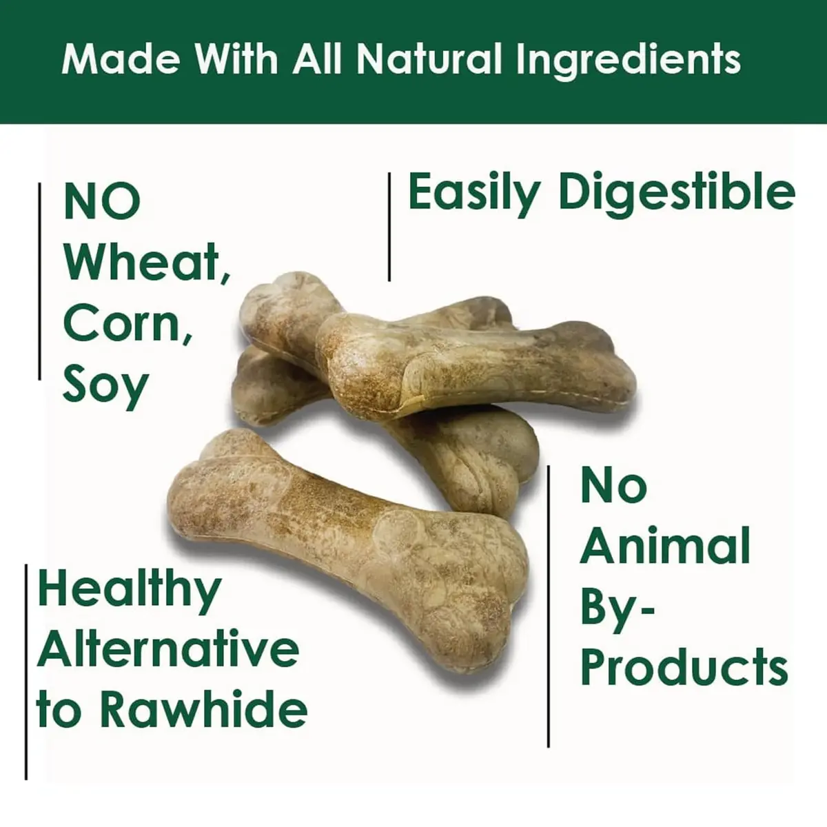 Pet Health Solutions Bonies Natural Calming Formula Dog Treats - Chicken, 20 Bones | Supports Anxiety & Breath - view 3