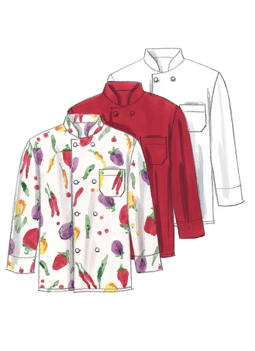 McCall Patterns M2233MED Misses' & Men's Jacket, Shirt, Apron, Pants, Hat, Neckerchief | Sewing Pattern for Medium - view 6
