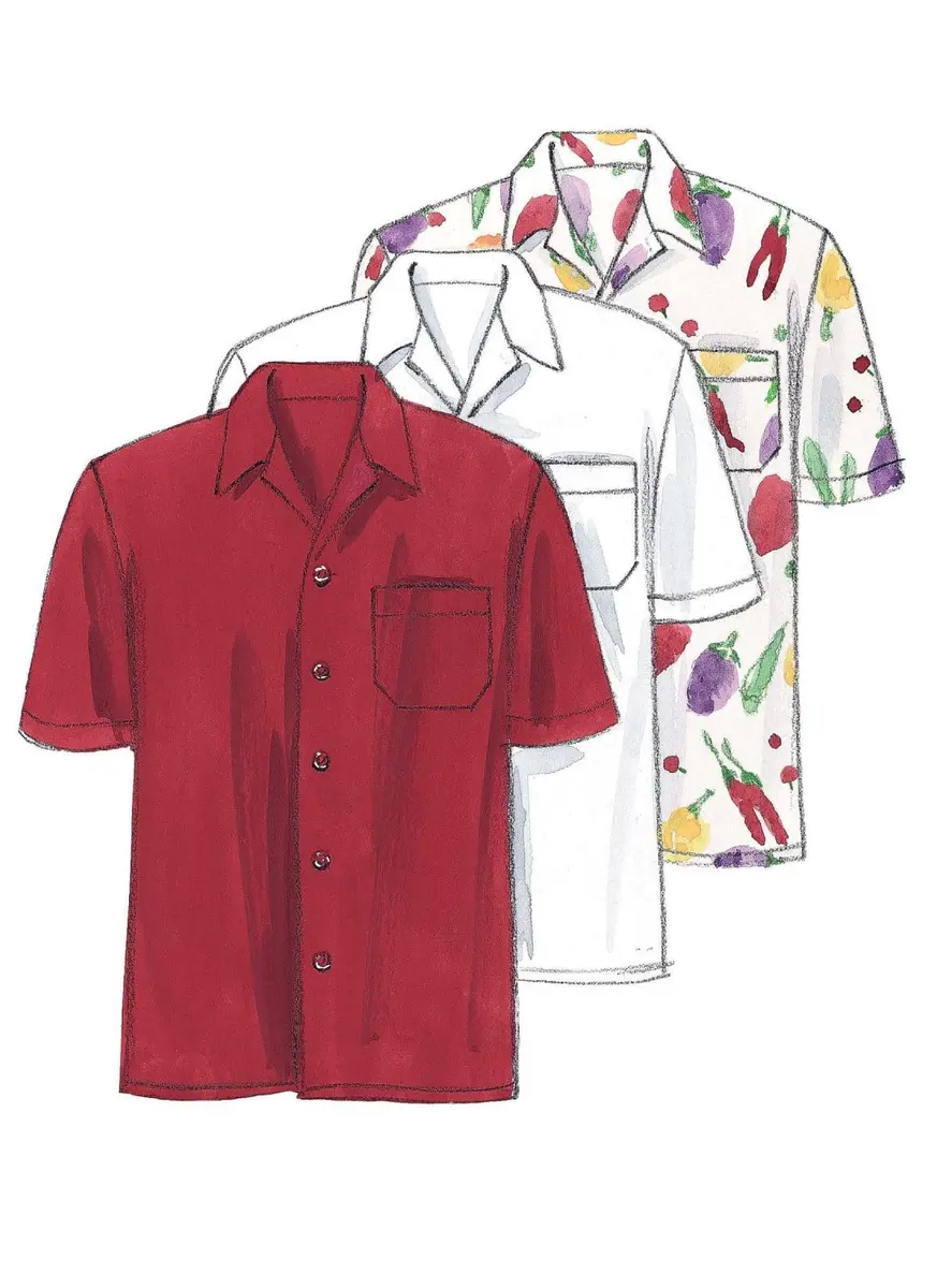McCall Patterns M2233MED Misses' & Men's Jacket, Shirt, Apron, Pants, Hat, Neckerchief | Sewing Pattern for Medium - view 3