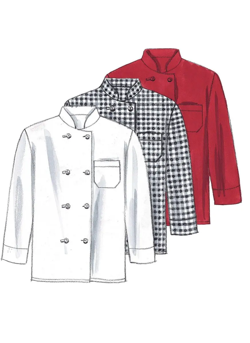 McCall Patterns M2233MED Misses' & Men's Jacket, Shirt, Apron, Pants, Hat, Neckerchief | Sewing Pattern for Medium - view 4
