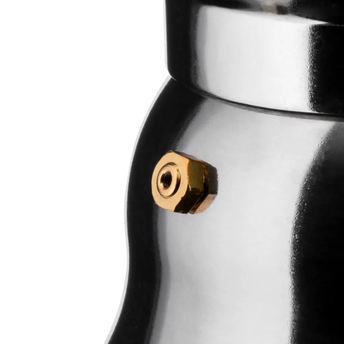 Alessi AAM33/6 Design Espresso Coffee Maker 6 Cups | Aluminum & Thermoplastic Resin, Black Handle - view 4