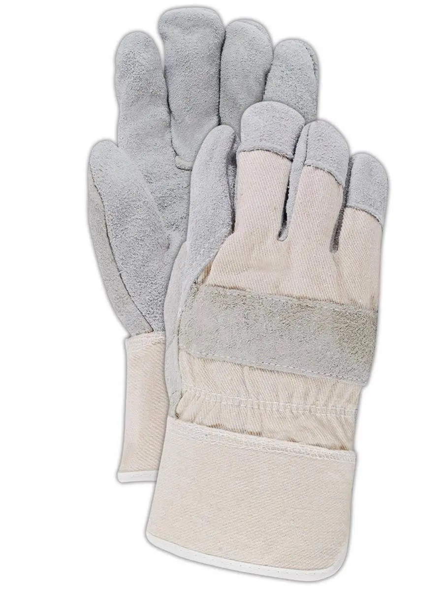 MAGID DuraMaster Leather Glove, Safety Cuff, X-Large (12 Pair), Gray | Abrasion & Tool Handling - main product image