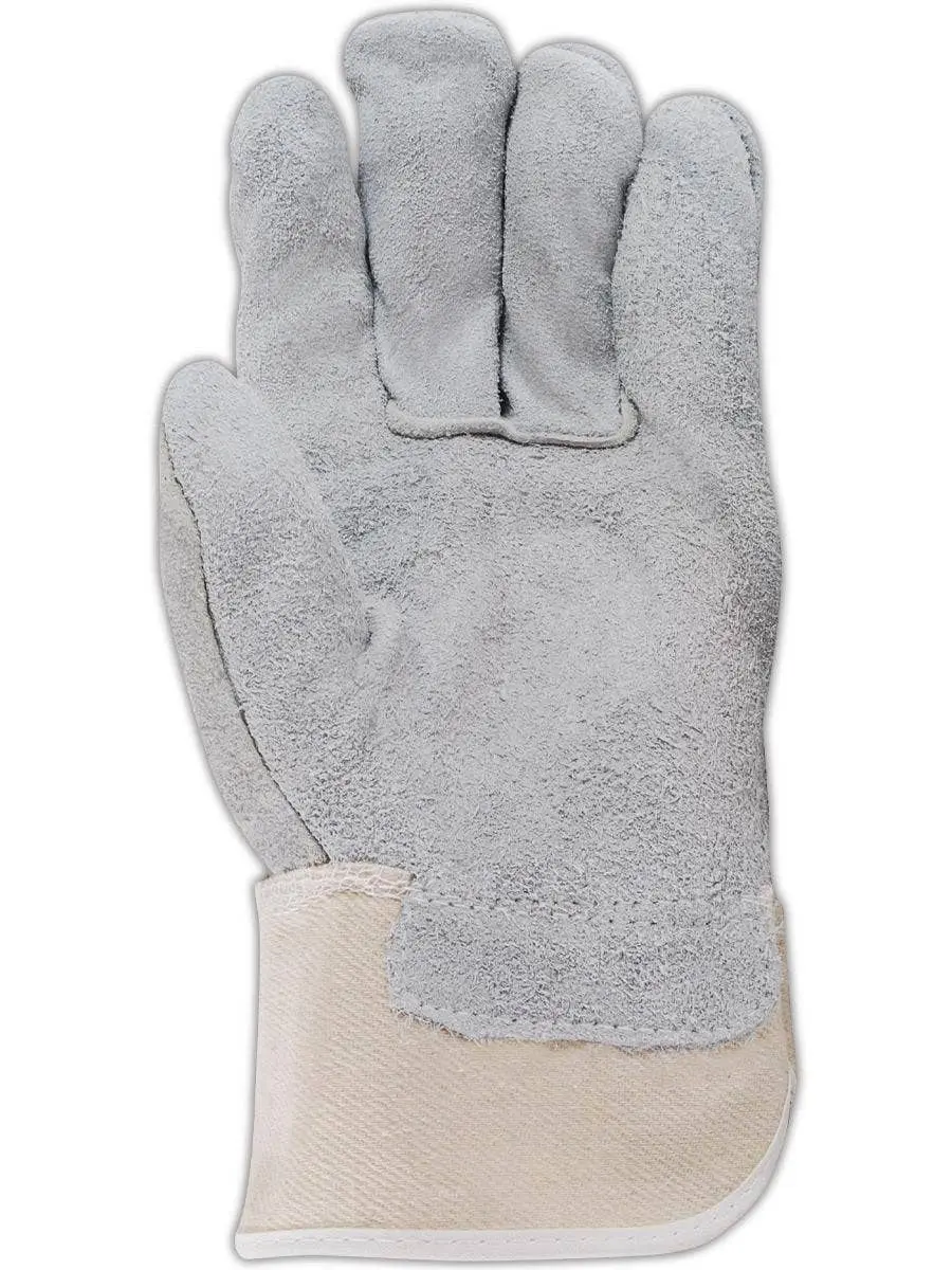MAGID DuraMaster Leather Glove, Safety Cuff, X-Large (12 Pair), Gray | Abrasion & Tool Handling - view 2