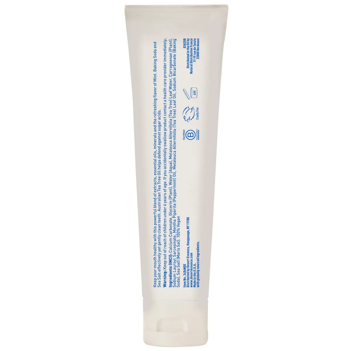 Desert Essence Tea Tree Oil Toothpaste - Mint - 6.25 Oz - Pack of 2 | Deep Cleans Teeth & Gums - view 3