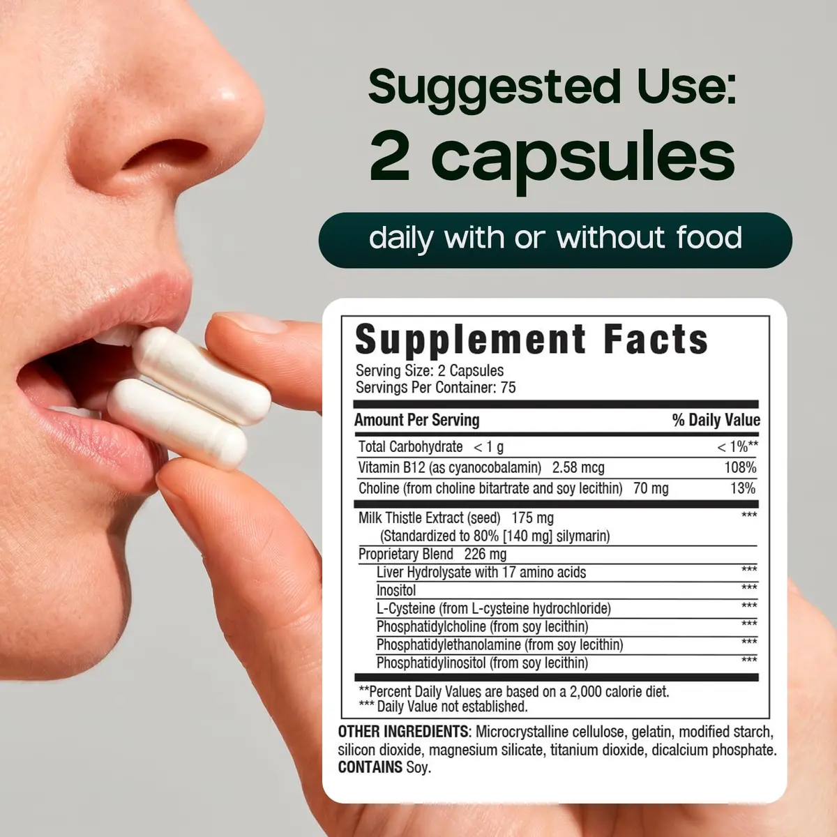LIVERITE Liver Aid 2-Pack 150 Capsules | Supports Liver Function & Energy - view 3
