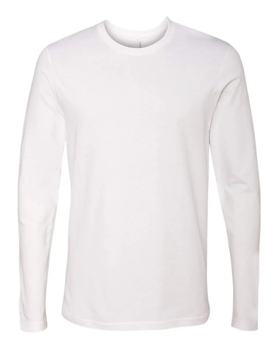 The Next Level Men's Long-Sleeve Poly/Cotton Thermal White S | Support for Indian Climate - main product image