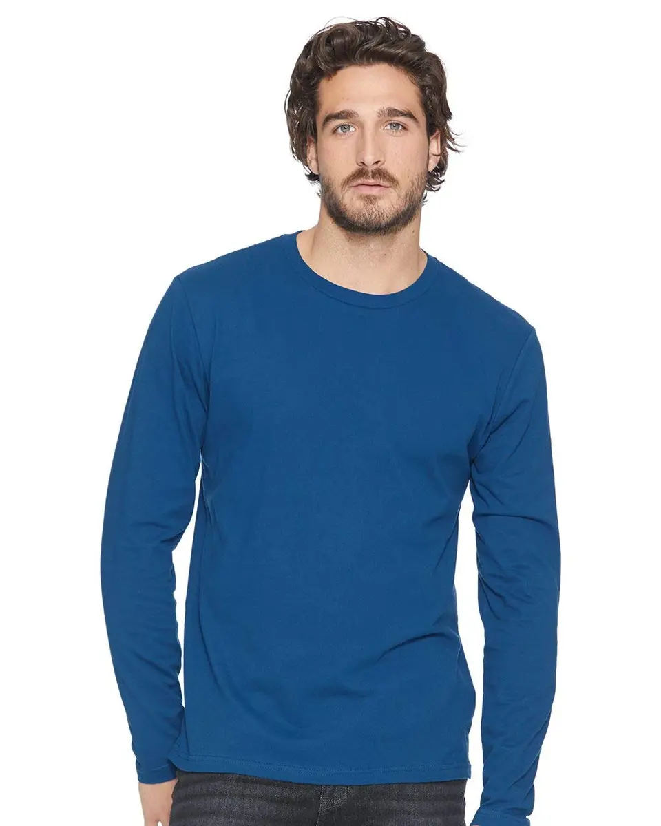 The Next Level Men's Long-Sleeve Poly/Cotton Thermal White S | Support for Indian Climate - view 5